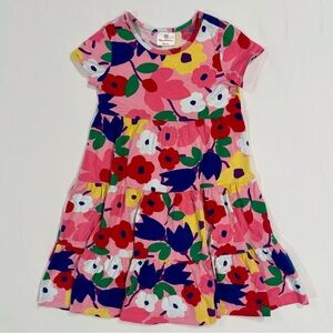 Hanna Andersson Twirl Power Dress Girls 6-7 120 cm Playhouse Pink Floral Cotton